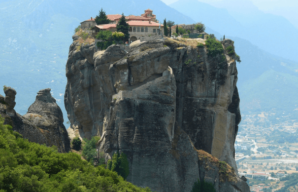 The Meteora of Thessaly in Greece