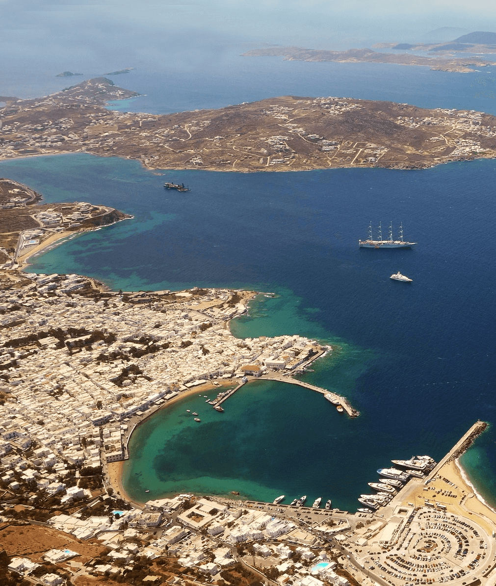 Sailing routes from the central to the south-western Cyclades – 1 week