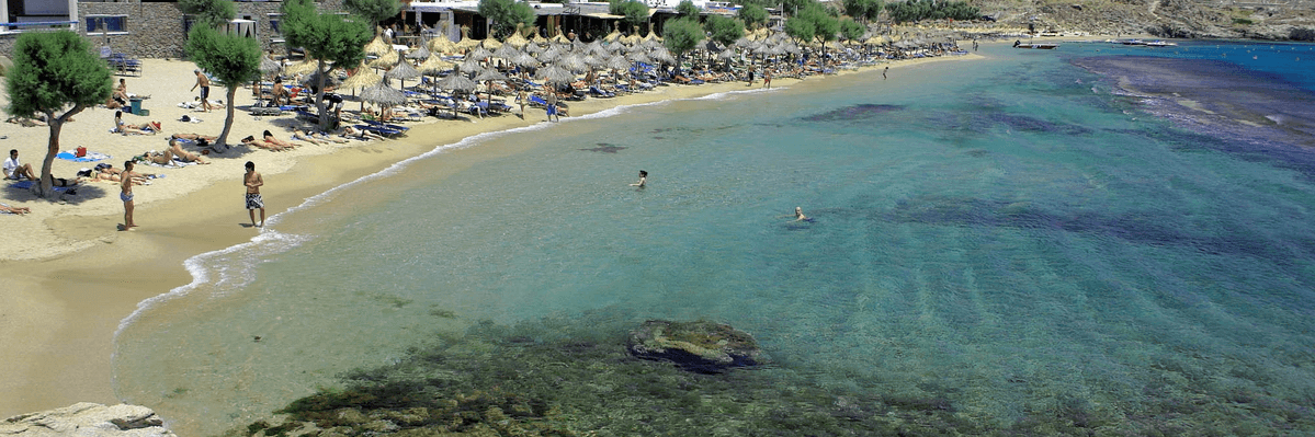Playa Paradise (Paraiso) o Kalamopódi, Mykonos